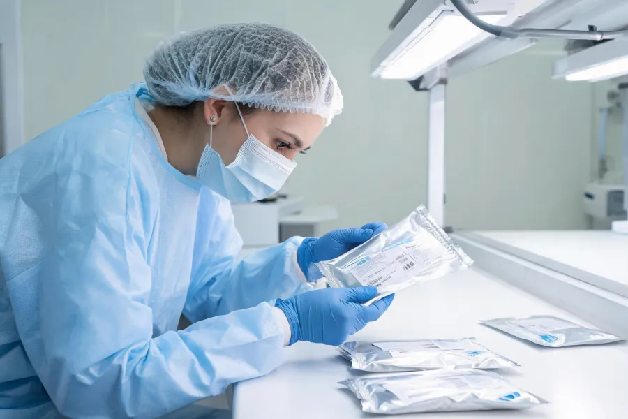 Sterile packaging quality inspection
