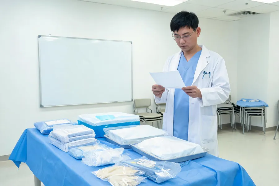 Clinical specialist reviewing an IFU